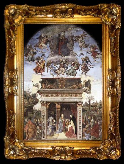 framed  Filippino Lippi Assumption and Annunciation, ta009-2
